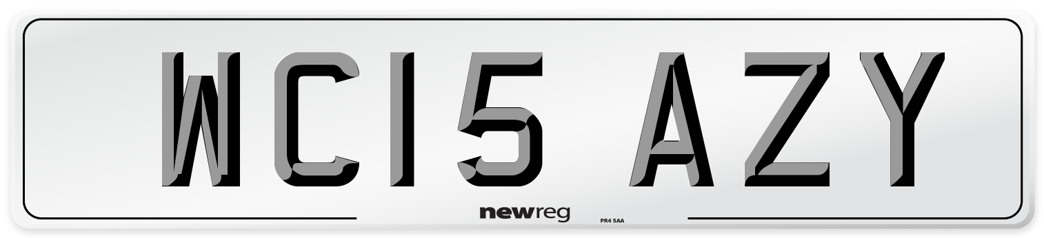 WC15 AZY Number Plate from New Reg